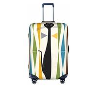 RoMuKa Escort de viaje de gato de arte moderno de mediados de siglo, protección exquisita, funda de maleta altamente elástica, perfecta para maletas de 18 a 32 pulgadas, haciendo que viajar sea más