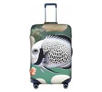 RoMuKa Escort de viaje de peces tropicales blancos, protección exquisita, funda de maleta altamente elástica, perfecta para maletas de 18 a 32 pulgadas, haciendo que viajar sea más cómodo, Blanco, L
