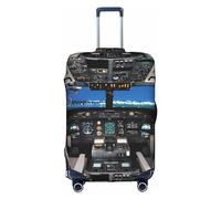 RoMuKa Escort de viaje en cabina de avión, protección exquisita, funda de maleta altamente elástica, perfecta para maletas de 18 a 32 pulgadas, haciendo que viajar sea más cómodo, Blanco, S
