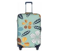 RoMuKa Escort de viaje floral de color claro, protección exquisita, funda de maleta altamente elástica, perfecta para maletas de 18 a 32 pulgadas, haciendo que viajar sea más cómodo, Blanco, M