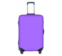 RoMuKa Escort de viaje morado claro de color sólido, protección exquisita, funda de maleta altamente elástica, perfecta para maletas de 18 a 32 pulgadas, haciendo que viajar sea más cómodo, Blanco, L