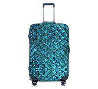 RoMuka Flamingo - Funda protectora elástica para compartimento de equipaje, adecuada para equipaje de 45 a 81 cm, Escala de pescado., S