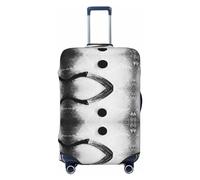 RoMuka Funda protectora elástica grande para compartimento de equipaje para pizza, adecuada para equipaje de 45,7 a 81,3 cm, Arte de hockey sobre hielo, S