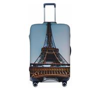 RoMuka Funda protectora elástica para compartimento de equipaje con diseño de flores de arco iris, adecuada para equipaje de 18 a 32 pulgadas, Paris Eiffel tower, M