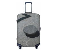 RoMuka Funda protectora elástica para compartimento de equipaje de café caliente con granos de café, adecuada para equipaje de 45 a 81 cm, piedra Zen, M