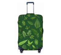 RoMuka Funda protectora elástica para compartimento de equipaje de café caliente con granos de café, adecuada para equipaje de 45 a 81 cm, Hojas de plantas de hierbas, S