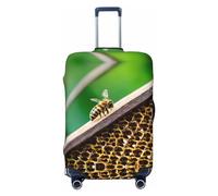 RoMuka Funda protectora elástica para compartimento de equipaje de café caliente con granos de café, adecuada para equipaje de 45 a 81 cm, Honey Bees, S