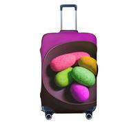 RoMuka Funda protectora elástica para compartimento de equipaje de café caliente con granos de café, adecuada para equipaje de 45 a 81 cm, Yoga Meditación, L