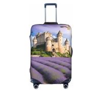 RoMuKa Hermosa escort de viaje de lavanda, protección exquisita, funda de maleta altamente elástica, perfecta para maletas de 18 a 32 pulgadas, haciendo que viajar sea más cómodo, Blanco, XL