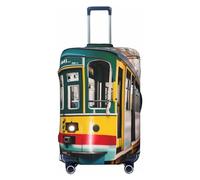 RoMuka Lisbon Tram - Funda protectora elástica para compartimento de equipaje, adecuada para equipaje de 45,7 a 81,3 cm, Tranvía de Lisboa, XL