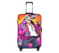 RoMuKa Lizard Man In A Hat Journey Escort, protección exquisita, funda de maleta altamente elástica, perfecta para maletas de 18 a 32 pulgadas, haciendo que viajar sea más cómodo, Blanco, XL