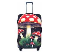 RoMuka Magic Mushrooms - Funda protectora elástica para compartimento de equipaje, adecuada para equipaje de 45 a 81 cm, hongos mágicas, L