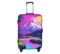 RoMuKa Muchos cocoteros viaje Escort, protección exquisita, funda de maleta altamente elástica, perfecta para maletas de 18 a 32 pulgadas, haciendo que viajar sea más cómodo, Blanco, S