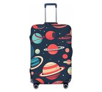 RoMuka París Torre Eiffel con imagen de portaequipajes elástico, cubierta protectora adecuada para equipaje de 45-81 cm, Planetas del espacio exterior, Medium