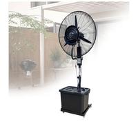 Romyqpipy Ventilador Industrial de pie Oscilante con Nebulizador de Agua, 3 Velocidades, Ventiladores de pedestal con deposito Agua 42L, Altura Ajustable, para Exterior, Patio y Taller