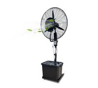 Romyqpipy Ventilador Nebulizador Industrial con DepóSito De Agua de 42L, 3 Velocidades, Altura Ajustable, Enfriador Oscilante A 90º para FáBricas, Restaurantes y Fiestas En El JardíN