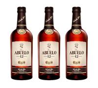 Ron Abuelo Añejo 12 Años destilado premium selección gourmet - 3 Botellas x 70 cl