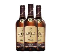 Ron Abuelo Extra Añejo 7 Años 75 cl (Caja de 3 Botellas de 75 cl)