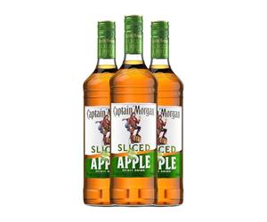 Ron Captain Morgan Sliced Apple 70 aja de 3 Botellas de 70 cl)