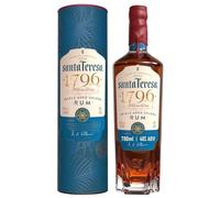 Ron de solera con triple añejamiento Santa Teresa 1796, 40 % vol., 70 cl / 700 ml, ron oscuro venezolano super premium Single State acabado en barricas de roble