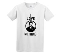 Ron Swanson Love Nothing Men's Cotton T-Shirt White Shirt Top tee M