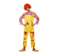 Ronald Mcdonald'S Killer Clown Halloween Siniestro Hombre Payasos Disfraz