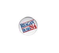 Ronald Reagan Bush 84 Campaign Histórica Réplica Botón Retroceder Pin Insignia Pin Hecho en Estados Unidos, Metal, Metal