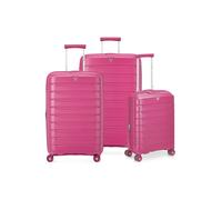 Roncato B-Flying Move 4 ruedas Juego de maletas 3 piezas Con asa expansible fucsia