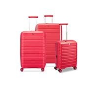 Roncato B-Flying Move 4 ruedas Juego de maletas 3 piezas Con asa expansible rojo