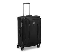 RONCATO CITY 3.0 Maleta blanda Trolley Expandible con cremallera y con sistema de cierre TSA, Negro , Media