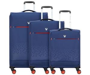 Roncato Crosslite 4 Roll Maleta Set 3pcs. azul