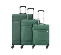 Roncato Jazz 4.0 4 ruedas Juego de maletas 3 piezas Con asa expansible verde oliva