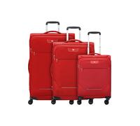 Roncato Joy 4 ruedas Juego de maletas 3 piezas Con asa expansible rojo