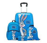 Roncato Looney Tunes DLX Juego DE Maletas (Cabina, Mochila niño) - Bugs Bunny