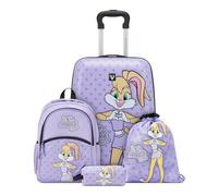 Roncato Looney Tunes DLX Juego DE Maletas (Cabina, Mochila niño) - Lola Bunny