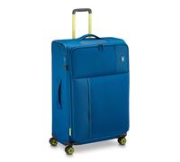 RONCATO MOVE - Trolley suave, ampliable con cremallera, 4 ruedas, Azul Laguna, Grande