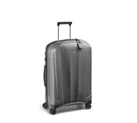 RONCATO WE ARE GLAM DLX Trolley Maleta ampliable con cremallera, equipaje de mano fabricado en Italia, Negro/Platino, Medio