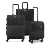RONCATO METROPOLITAN Maleta blanda Trolley Expandible con cremallera y con sistema de cierre TSA, Negro , Set G+M+C