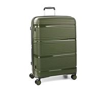 RONCATO R-Lite Maleta Mediana rígida expandible, 4 Ruedas con Sistema di Cierre TSA - Verde Militar