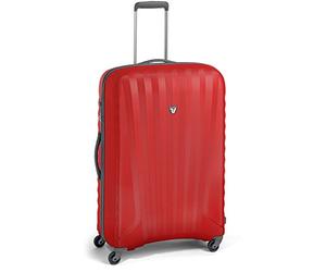 Roncato - RONCATO UNO - Zip 4 W - 5082 - Trolley Medio con 4 Ruedas - Talla : 71X44X25 - Color : Gris/Rojo