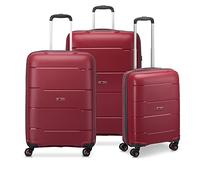 RONCATO Set 3 Trolley G+M+C 4W Galaxy Rosso Scuro Unisex Adultos