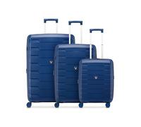 Roncato Skyline 2.0 4 ruedas Juego de maletas 3 piezas Con asa expansible azul