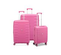 Roncato Skyline 2.0 4 ruedas Juego de maletas 3 piezas Con asa expansible rosa