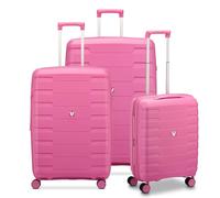 Roncato Skyline 2.0 4 ruedas Juego de maletas 3 piezas con pliegue de expansión rosa