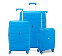 RONCATO Skyline 2.0 Trolley - 4 ruedas, ampliable y con sistema de cierre con sistema de cierre TSA, azul turquesa, Set 3 trolley