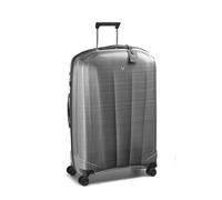 RONCATO WE ARE GLAM DLX Trolley Maleta ampliable con cremallera, equipaje de mano fabricado en Italia, Negro/Platino, Grande