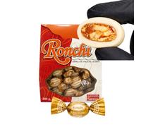 Ronchi - Bombones de chocolate blanco con interior crujiente de cacahuete - 200g - Ingredientes 100% naturales - Sin Gluten - Artesanales - Santos, desde 1948