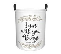 Ronda Cestos Para La Colada Yo Estoy Contigo Siempre Cesta Ropa Sucia Moderno Cubo Ropa Sucia Duradero Ronda Cesta De Lavadero Para Baño Hogar Dormitorio S