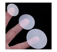 Ronda Dia.1,5/2 / 2,5/3 / 3,5/4 / 5cm etiquetas transparentes Circle PVC Scrapbooking etiquetas engomada del sello DIY auto-adhesivo engomada del regalo(25mm 150pcs)