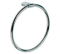 TATAY Aro toallero de baño Ronda – Acero inoxidable y Zamak, kit tornillos y tacos, 19,8 x 5 x 20 cm